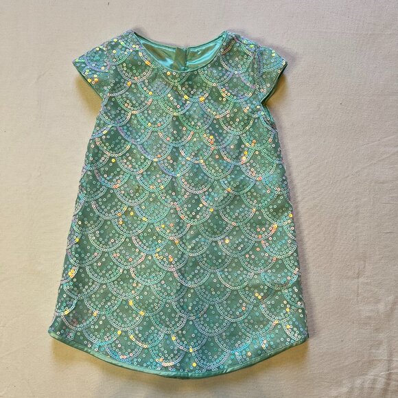 Disney Couture Princess Little Mermaid Sequin Mini Dress Girls 5/6 - Picture 1 of 13